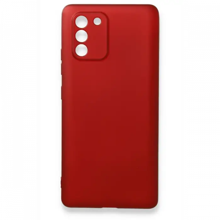 Newface Samsung Galaxy A91 / S10 Lite Kılıf First Silikon - Bordo