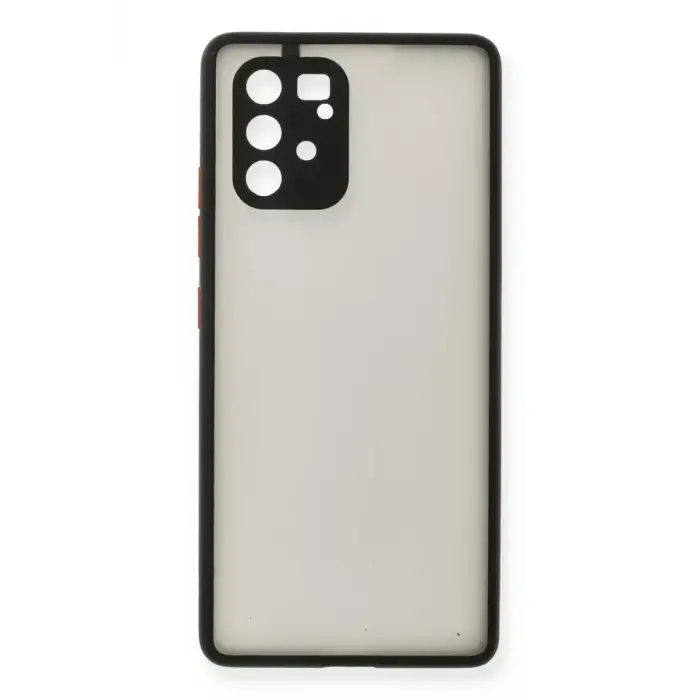 Newface Samsung Galaxy A91 / S10 Lite Kılıf Montreal Silikon Kapak - Siyah
