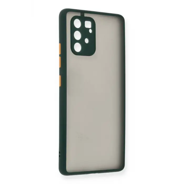 Newface Samsung Galaxy A91 / S10 Lite Kılıf Montreal Silikon Kapak - Yeşil