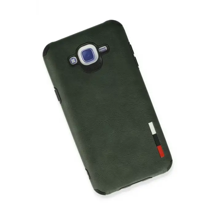 Newface Samsung Galaxy J7 Kılıf Loop Deri Silikon - Yeşil