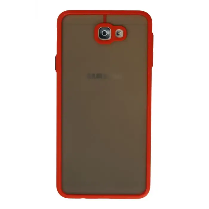 Newface Samsung Galaxy J7 Prime Kılıf Montreal Silikon Kapak - Kırmızı