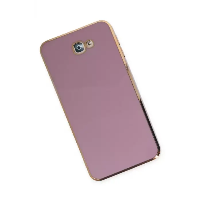 Newface Samsung Galaxy J7 Prime Kılıf Volet Silikon - Mor