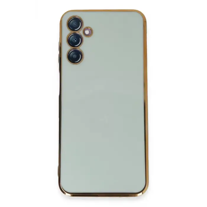 Newface Samsung Galaxy M14 5G Kılıf Volet Silikon - Açık Yeşil