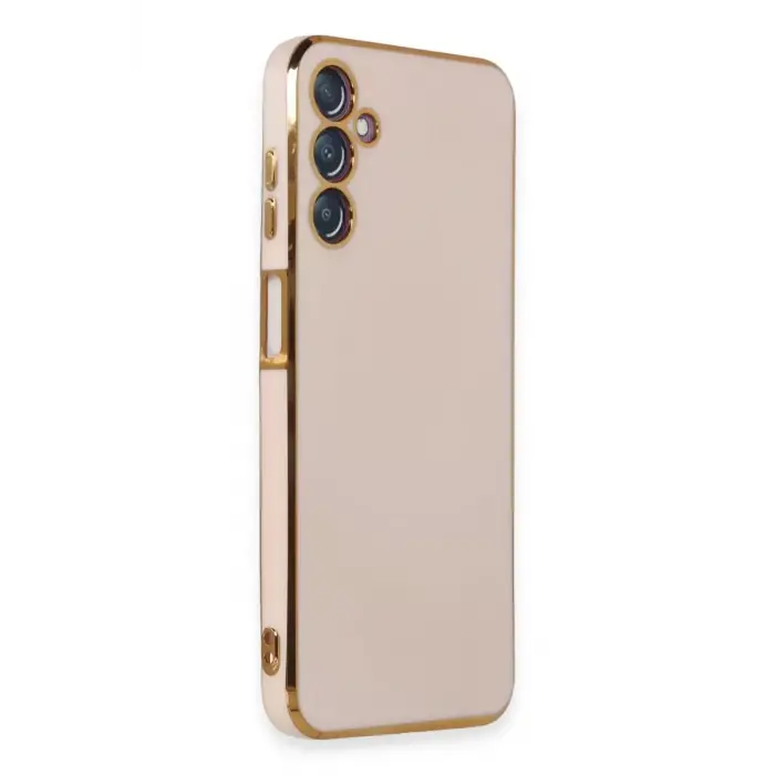 Newface Samsung Galaxy M14 5G Kılıf Volet Silikon - Pembe