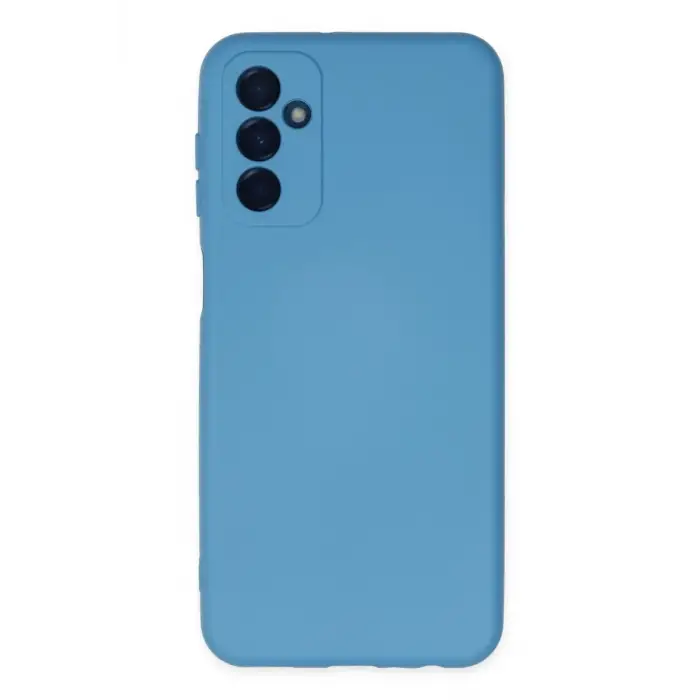 Newface Samsung Galaxy M23 Kılıf Nano içi Kadife Silikon - Mavi