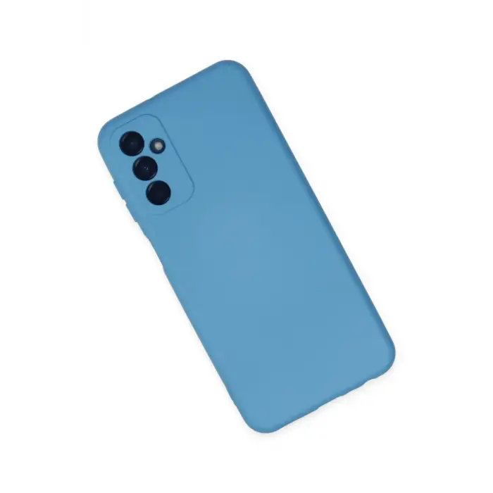 Newface Samsung Galaxy M23 Kılıf Nano içi Kadife Silikon - Mavi