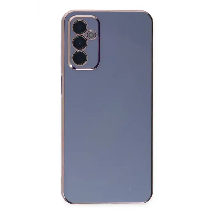Newface Samsung Galaxy M23 Kılıf Volet Silikon - Mavi