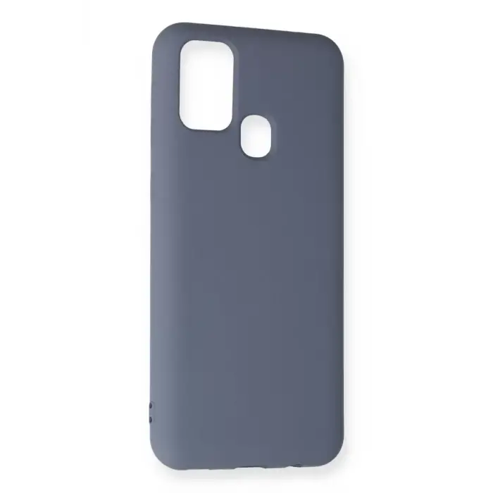 Newface Samsung Galaxy M31 Kılıf Nano içi Kadife Silikon - Gri