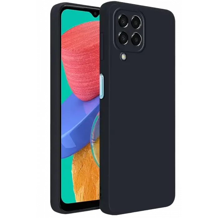 Newface Samsung Galaxy M33 Kılıf First Silikon - Siyah
