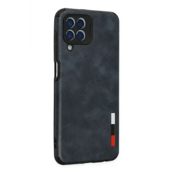 Newface Samsung Galaxy M33 Kılıf Loop Deri Silikon - Lacivert