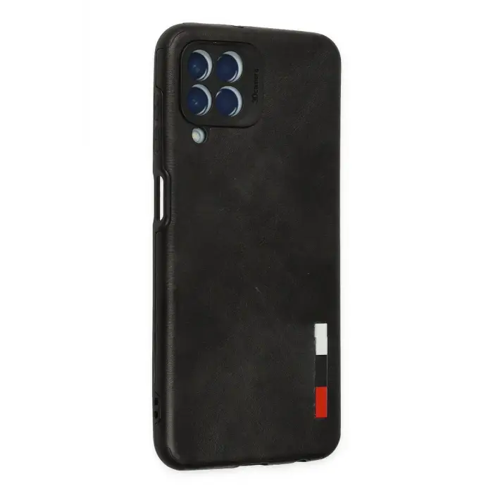 Newface Samsung Galaxy M33 Kılıf Loop Deri Silikon - Siyah