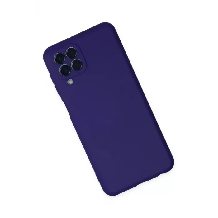 Newface Samsung Galaxy M33 Kılıf Nano içi Kadife Silikon - Mor