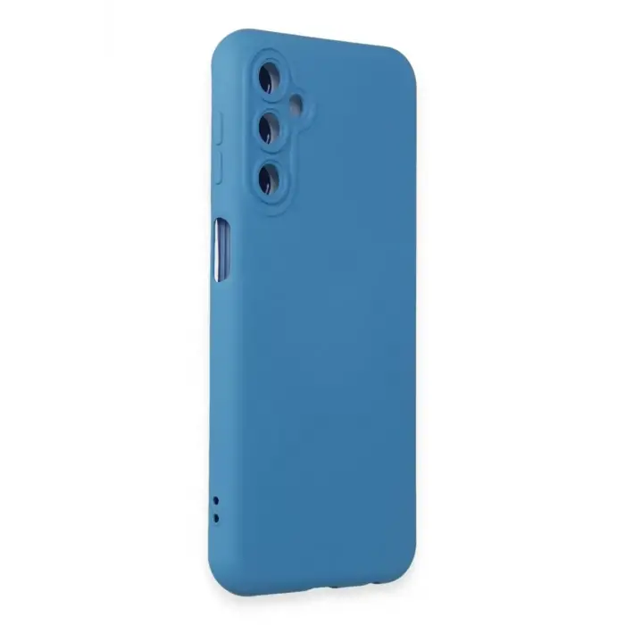 Newface Samsung Galaxy M34 5G Kılıf Nano içi Kadife Silikon - Mavi