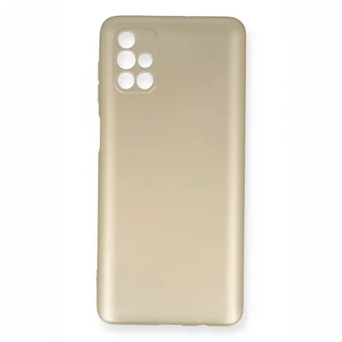 Newface Samsung Galaxy M51 Kılıf First Silikon - Gold