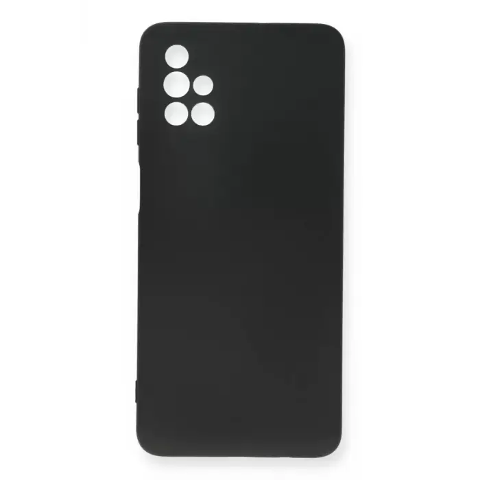 Newface Samsung Galaxy M51 Kılıf Nano içi Kadife Silikon - Siyah
