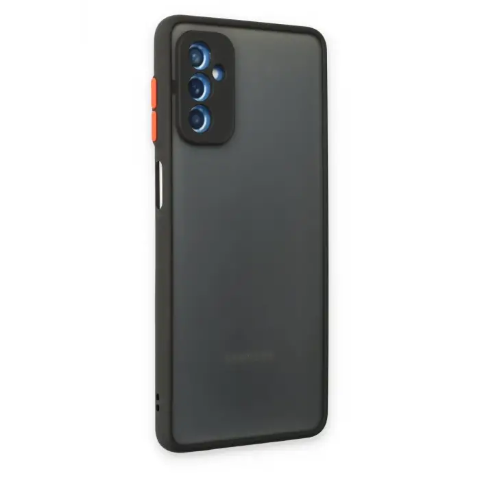 Newface Samsung Galaxy M52 5G Kılıf Montreal Silikon Kapak - Siyah