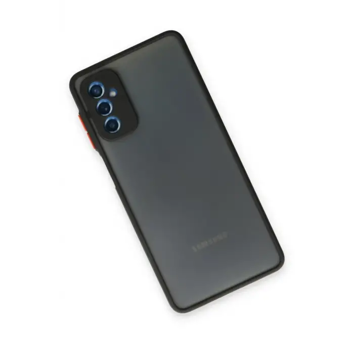 Newface Samsung Galaxy M52 5G Kılıf Montreal Silikon Kapak - Siyah