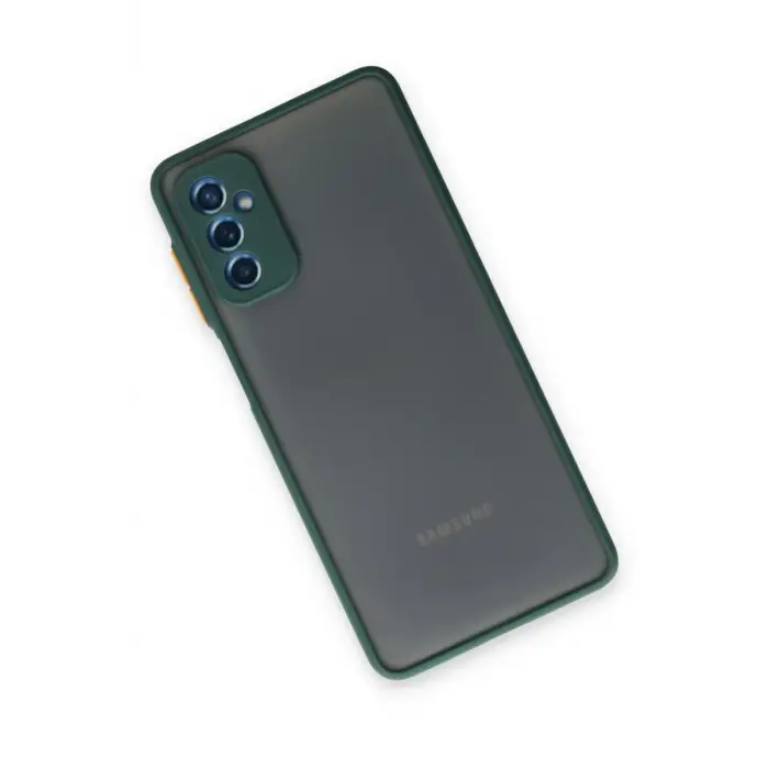 Newface Samsung Galaxy M52 5G Kılıf Montreal Silikon Kapak - Yeşil