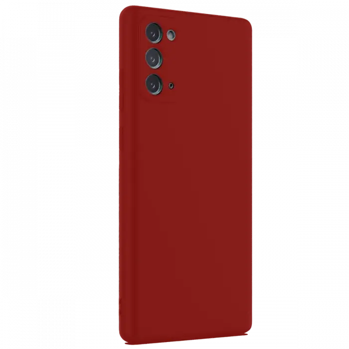 Newface Samsung Galaxy Note 20 Kılıf First Silikon - Bordo