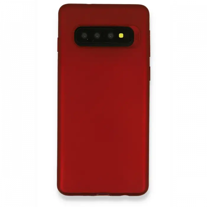 Newface Samsung Galaxy S10 Plus Kılıf First Silikon - Bordo
