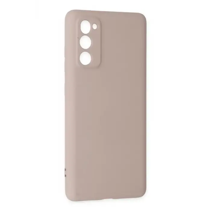 Newface Samsung Galaxy S20 FE Kılıf Nano içi Kadife Silikon - Pudra