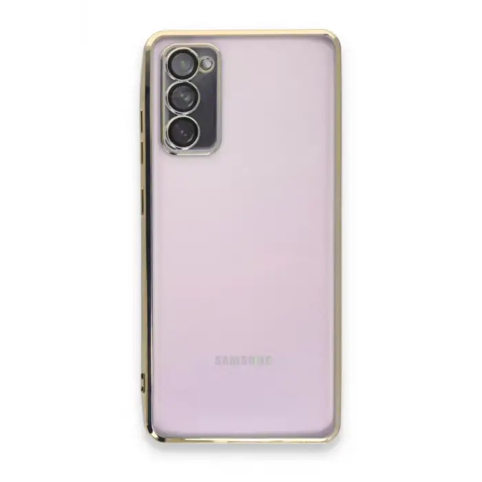 Newface Samsung Galaxy S20 FE Kılıf Razer Lensli Silikon - Gold