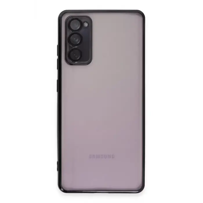 Newface Samsung Galaxy S20 FE Kılıf Razer Lensli Silikon - Siyah