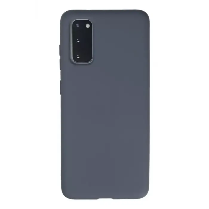 Newface Samsung Galaxy S20 Kılıf Nano içi Kadife Silikon - Gri