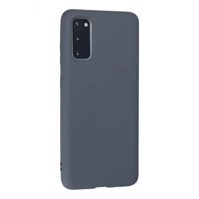 Newface Samsung Galaxy S20 Kılıf Nano içi Kadife Silikon - Gri