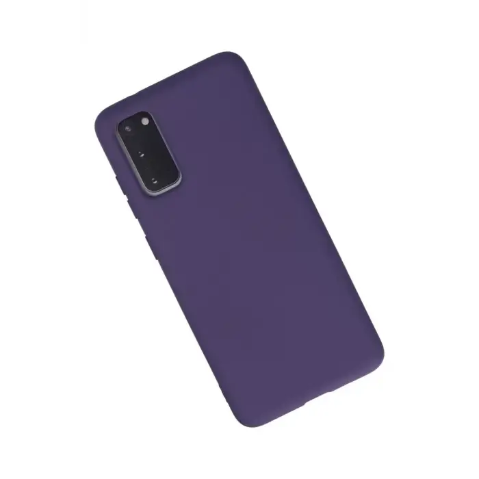 Newface Samsung Galaxy S20 Kılıf Nano içi Kadife Silikon - Mor