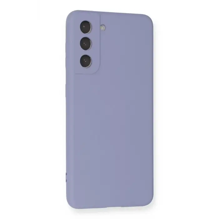 Newface Samsung Galaxy S21 Kılıf Nano içi Kadife Silikon - Lila