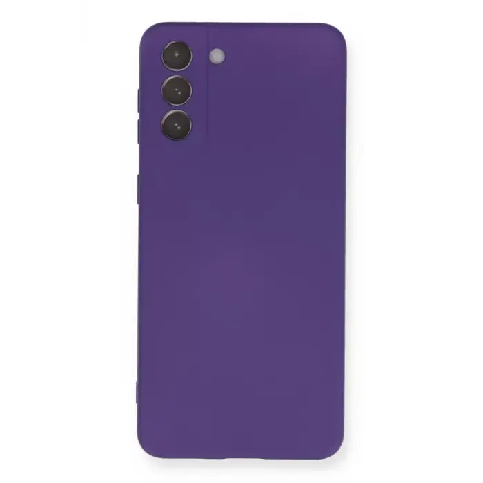 Newface Samsung Galaxy S21 Plus Kılıf Nano içi Kadife Silikon - Mor