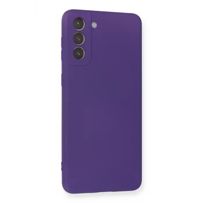 Newface Samsung Galaxy S21 Plus Kılıf Nano içi Kadife Silikon - Mor
