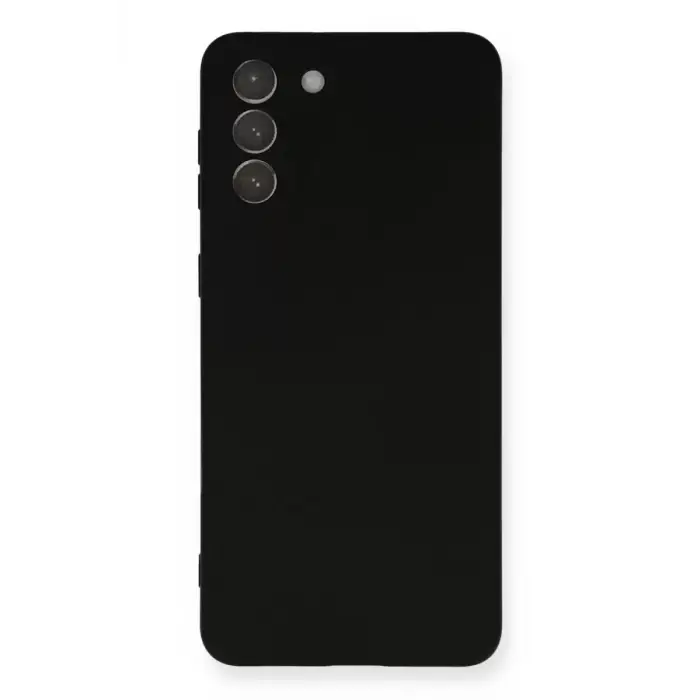 Newface Samsung Galaxy S21 Plus Kılıf Nano içi Kadife Silikon - Siyah