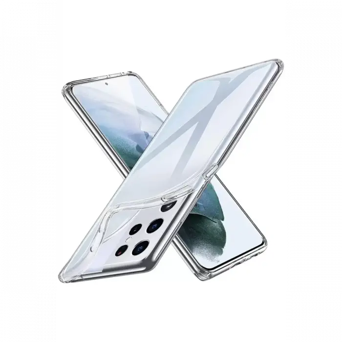 Newface Samsung Galaxy S21 Ultra Kılıf Lüx Şeffaf Silikon