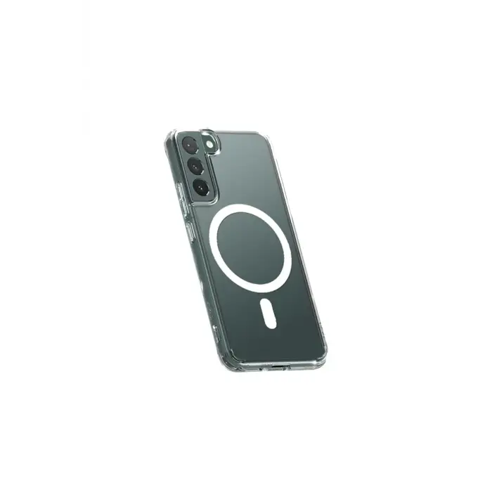 Newface Samsung Galaxy S22 Plus Kılıf Magneticsafe Şeffaf Silikon - Şeffaf