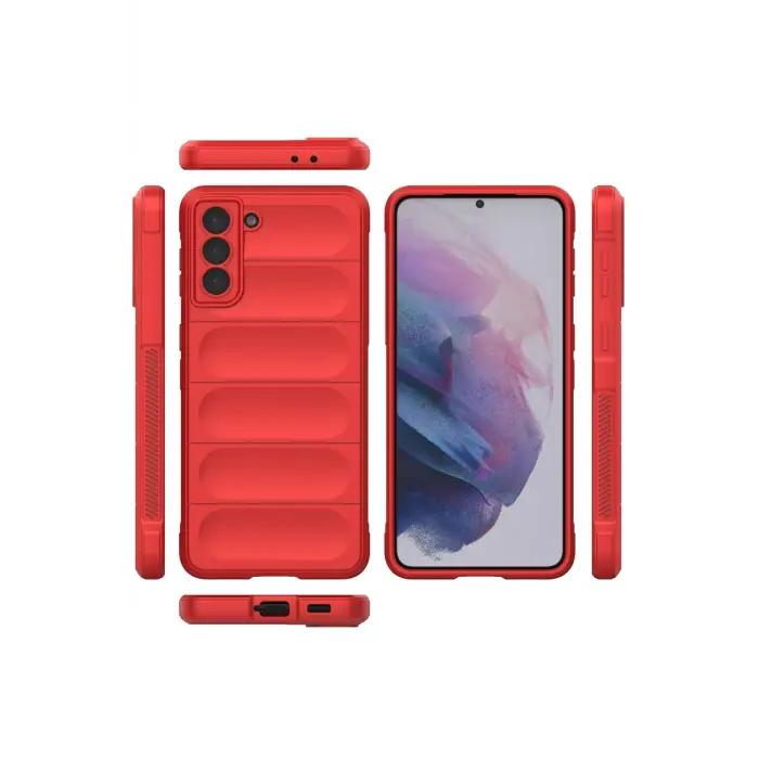 Newface Samsung Galaxy S22 Plus Kılıf Optimum Silikon - Kırmızı