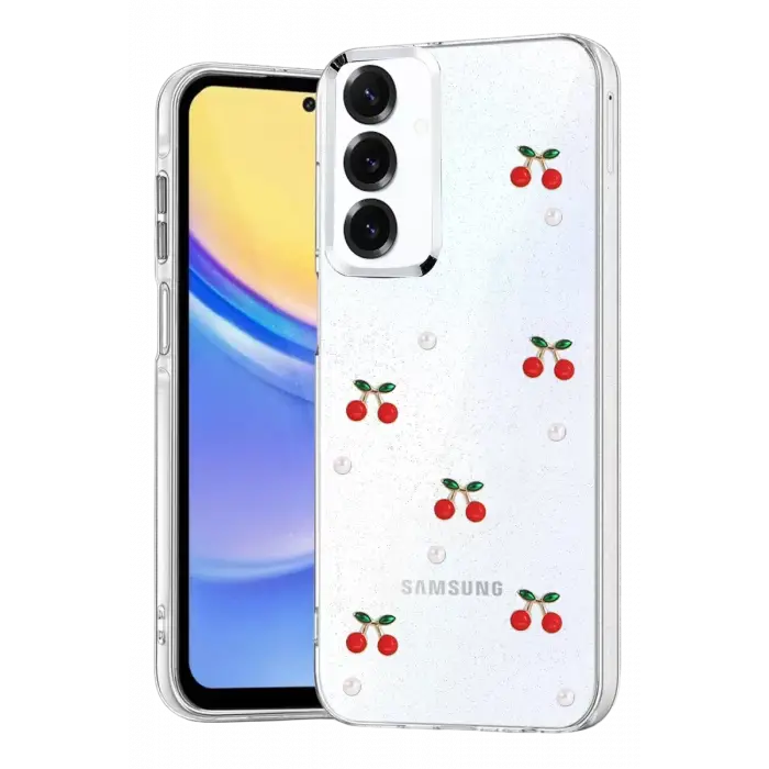 Newface Samsung Galaxy S23 FE Fiyonk Desenli Kapak - Desen 9