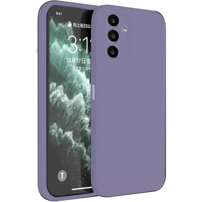 Newface Samsung Galaxy S23 FE Kılıf First Silikon - Lila