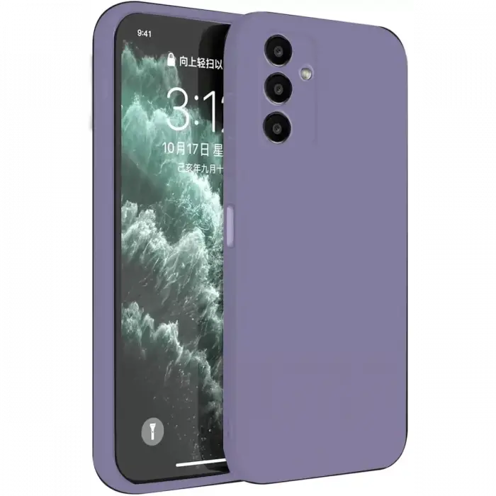 Newface Samsung Galaxy S23 FE Kılıf First Silikon - Lila