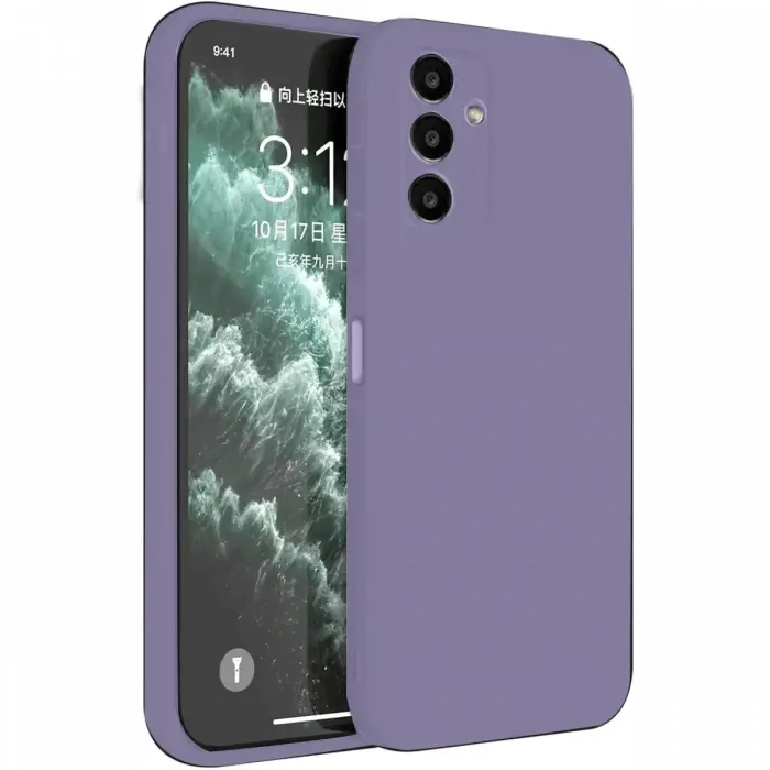 Newface Samsung Galaxy S23 FE Kılıf First Silikon - Lila