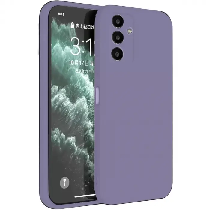 Newface Samsung Galaxy S23 FE Kılıf First Silikon - Lila