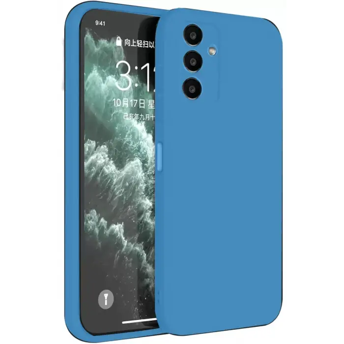 Newface Samsung Galaxy S23 FE Kılıf First Silikon - Mavi