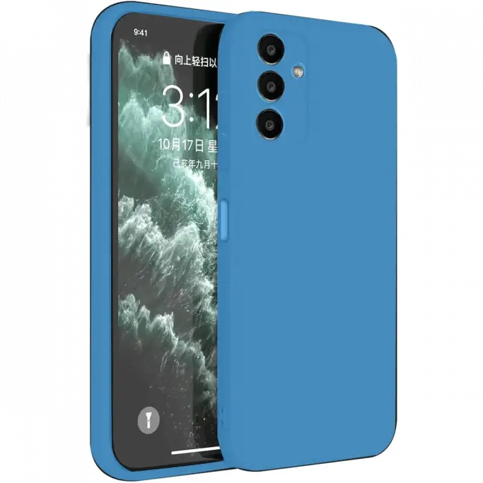 Newface Samsung Galaxy S23 FE Kılıf First Silikon - Mavi