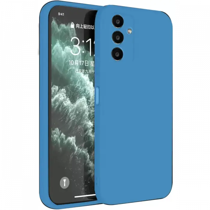 Newface Samsung Galaxy S23 FE Kılıf First Silikon - Mavi