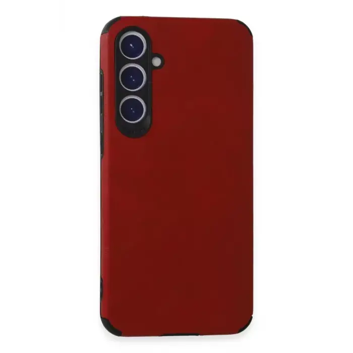 Newface Samsung Galaxy S23 FE Kılıf Loop Deri Silikon - Kırmızı