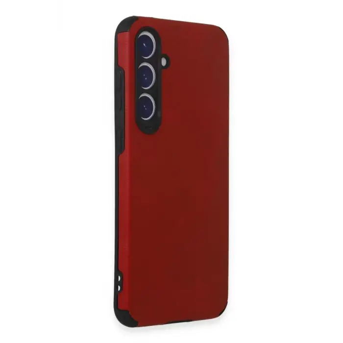 Newface Samsung Galaxy S23 FE Kılıf Loop Deri Silikon - Kırmızı