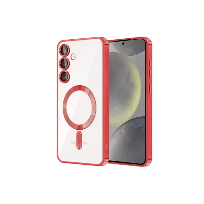 Newface Samsung Galaxy S23 Kılıf Kross Magneticsafe Kapak - Kırmızı