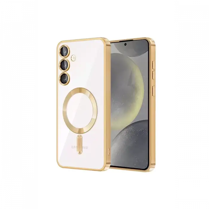 Newface Samsung Galaxy S23 Plus Kılıf Kross Magneticsafe Kapak - Gold