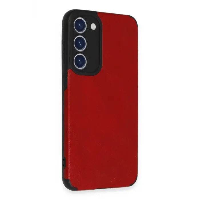 Newface Samsung Galaxy S23 Plus Kılıf Loop Deri Silikon - Kırmızı